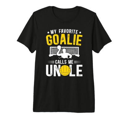 Mens Proud Water Polo Goalie Uncle T-Shirt - Minimalist Print Men Women