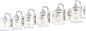 Farmhouse Glass Bathroom Vanity Light Fixture