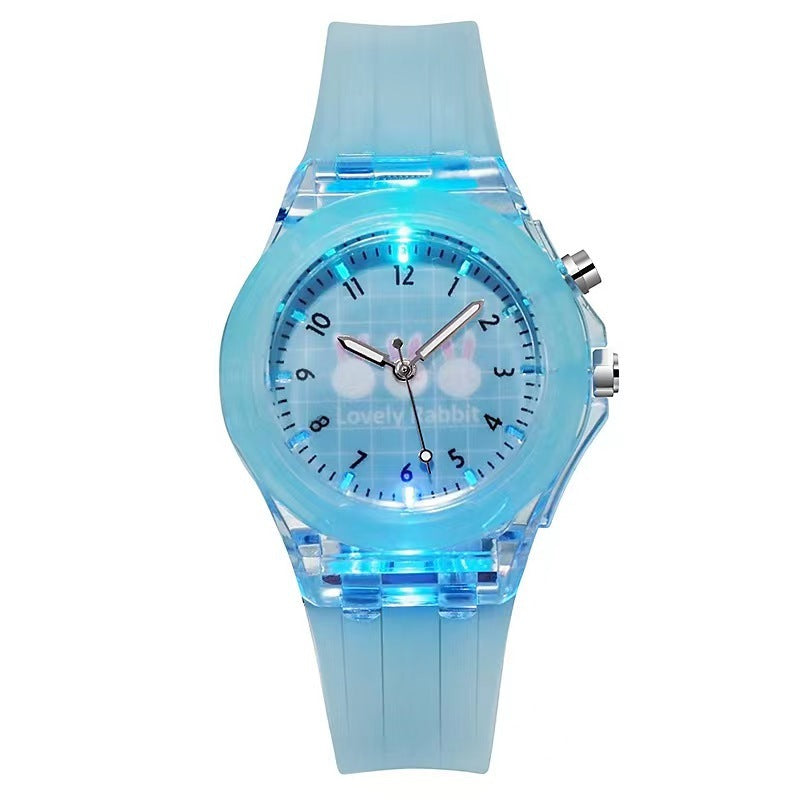 Silicone Cartoon Children's Luminous Fruit Pattern Watch