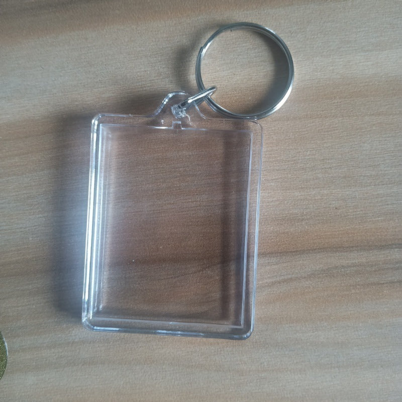 Fashion Transparent Acrylic Keychain Empty Shell