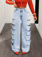 Fashionable Womens Casual Jeans Feature A Relaxed Fit