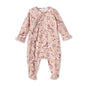 Wild Wrangler/Pink Bamboo Ruffle Zipper Romper - Western