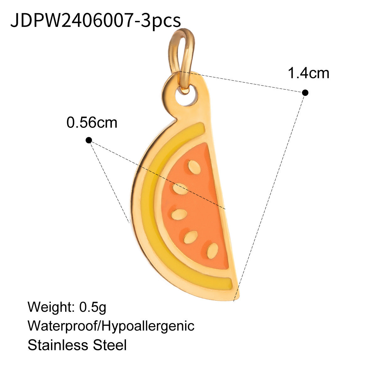 Women's Cute Drop Oil Pendant Color Retention Necklace Pendant