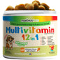12 in 1 Dog Multivitamin 120 Soft Treats   Glucosamine Joint Support   Gut Digestive Enzymes & Probiotics   Cranberry Urinary Health & Vitamins for Energy Skin Coat Liver & Immune Aid Dog Vitamins
