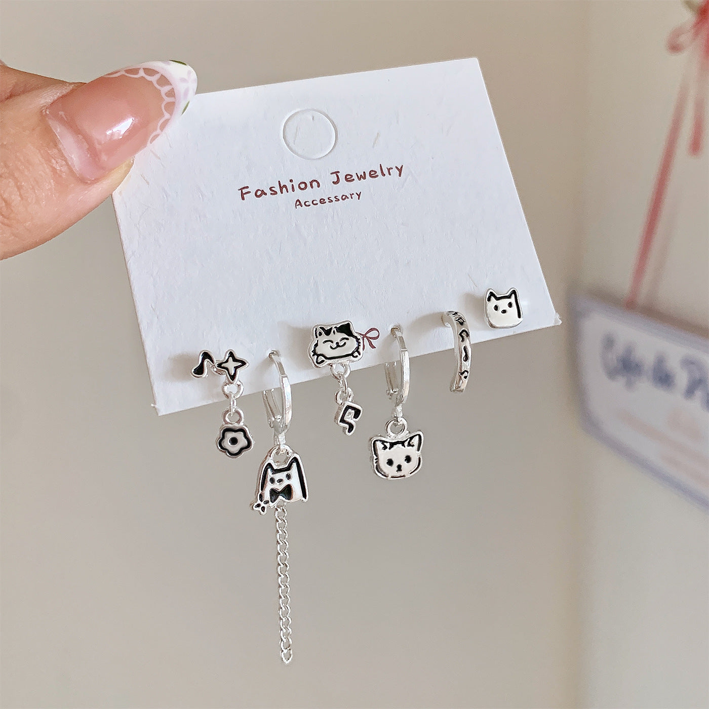 Minimalist Personality Love Butterfly Ear Clip Suit Female