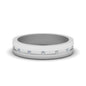 7 MM Flat Diamond Mens Wedding Band