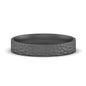 Hammered Finish Mens Wedding Band