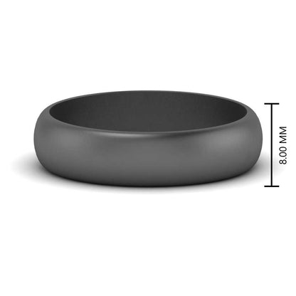 Low Dome 6mm Men Wedding Band