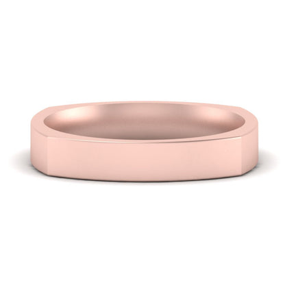 Square Comfort Fit Mens Wedding Band