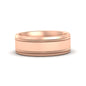 Mens Band Double Milgrain