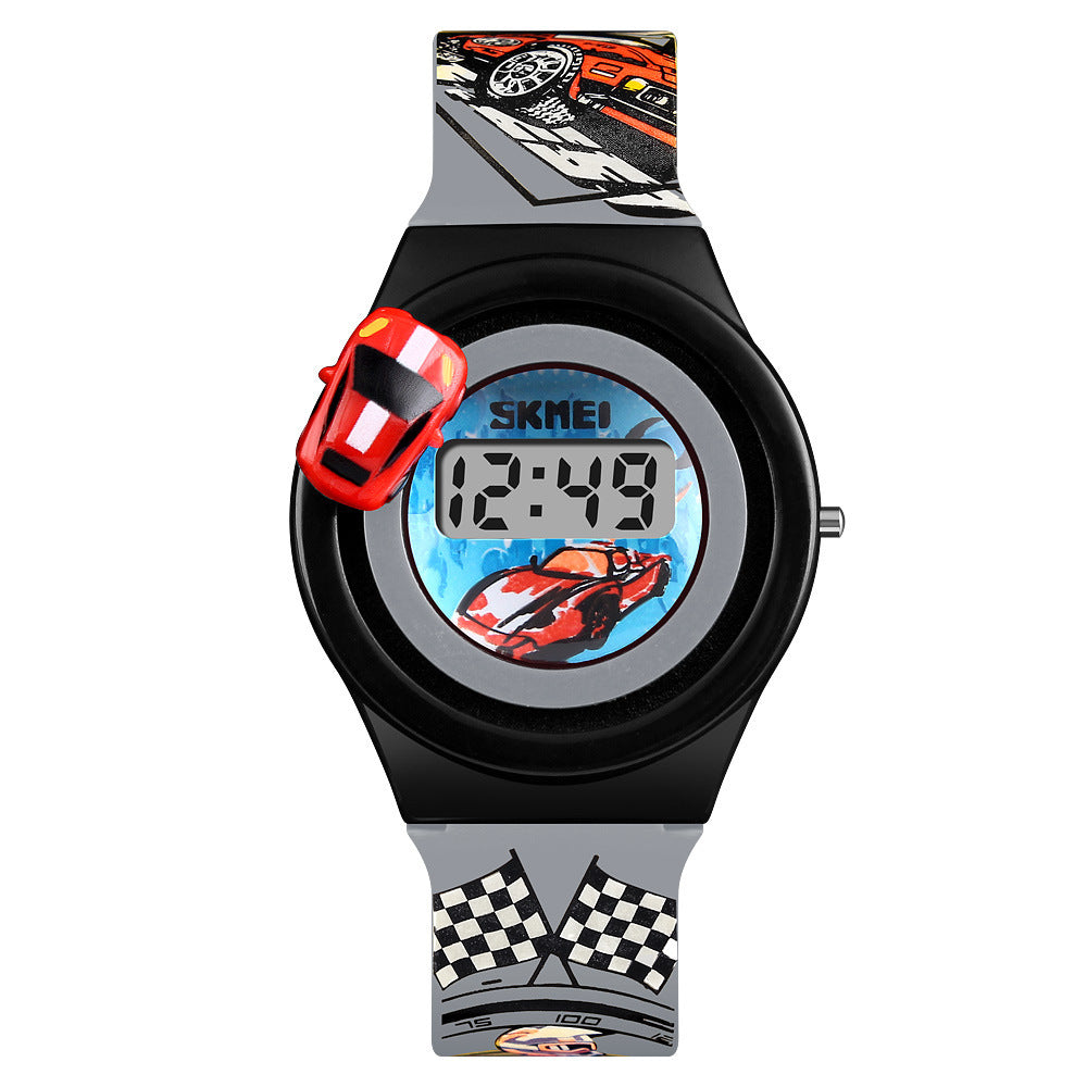 Rotating runway toy anime watch