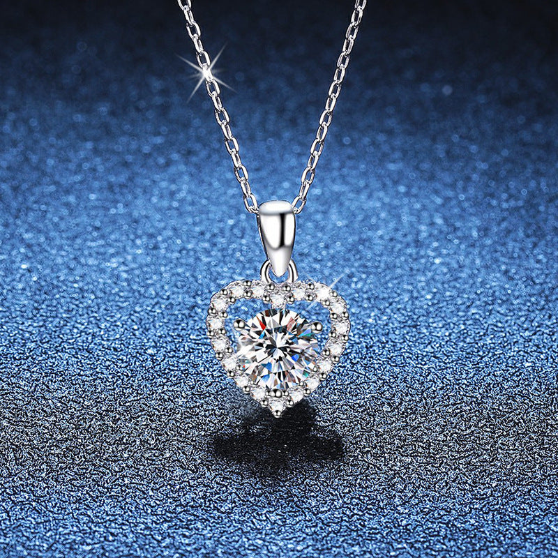 S925 Sterling Silver Ear Stud Pendant Suit