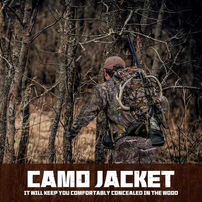 Hunting Gear Suit For Men Camouflage Windproof Jacket