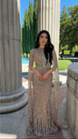 Nabilah Embellished Cape Sleeve Dress
