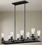 Eight-Light Linear Chandelier