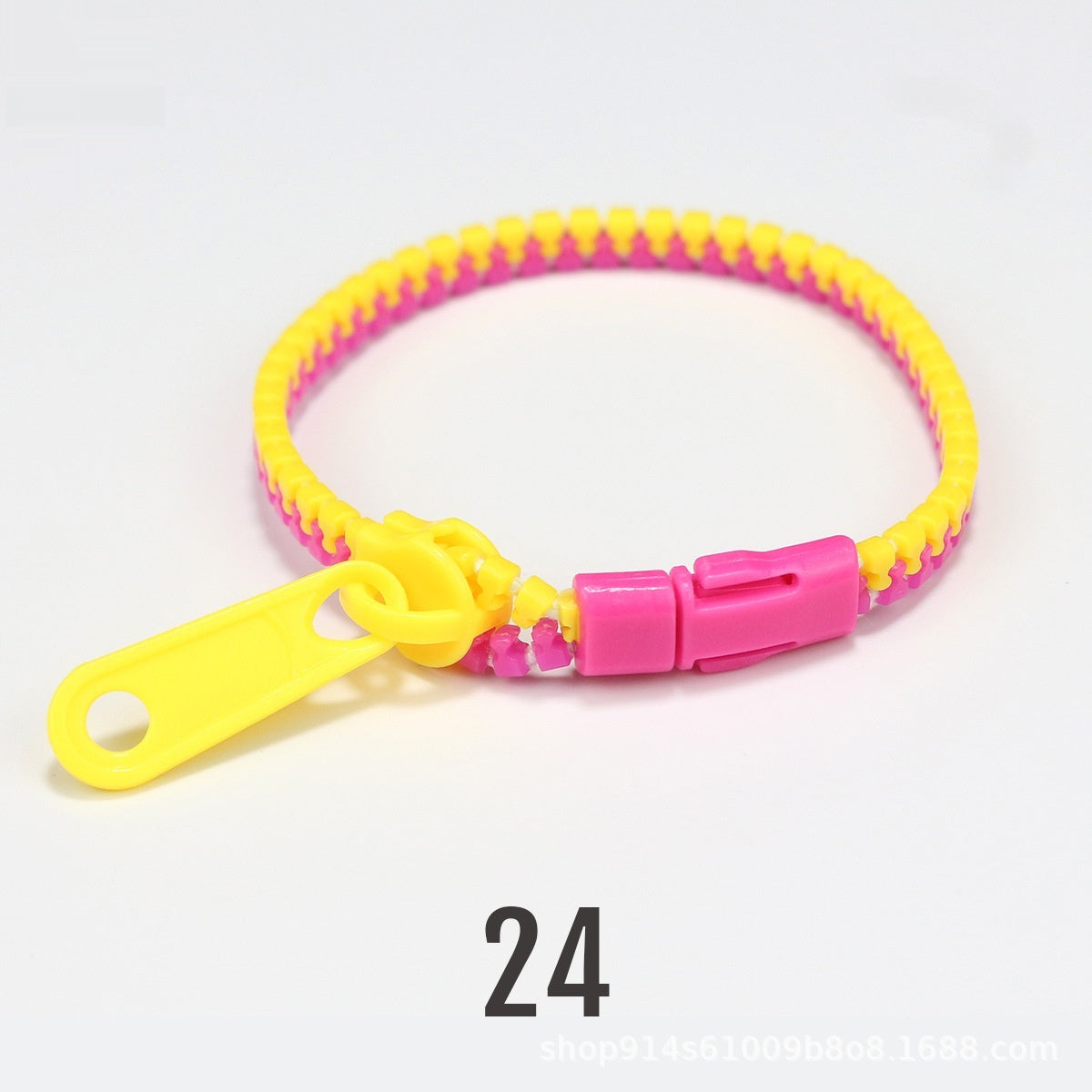 No 5 Two-color Children's Zipper Bracelet