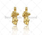 18K Dianty Gold Female Body Shape Pendant/Charm,Femnist Jewelry Charm, Necklace Bracelet Charm Pendant,12x27mm, Sku#LK279