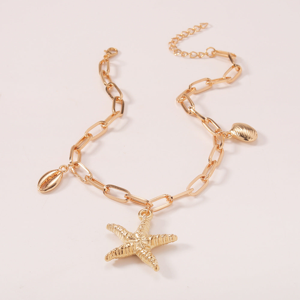 Anklet Three-dimensional Starfish Accessories Holiday Accessories