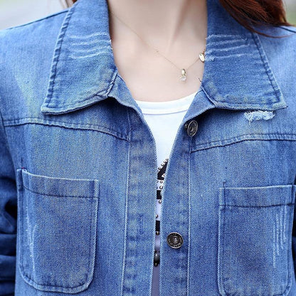 Women's Korean Style Windbreaker Loose Slimming Large Coats