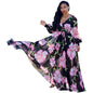 Women's Beach Chiffon Dress Flower Print Fashion Dresses