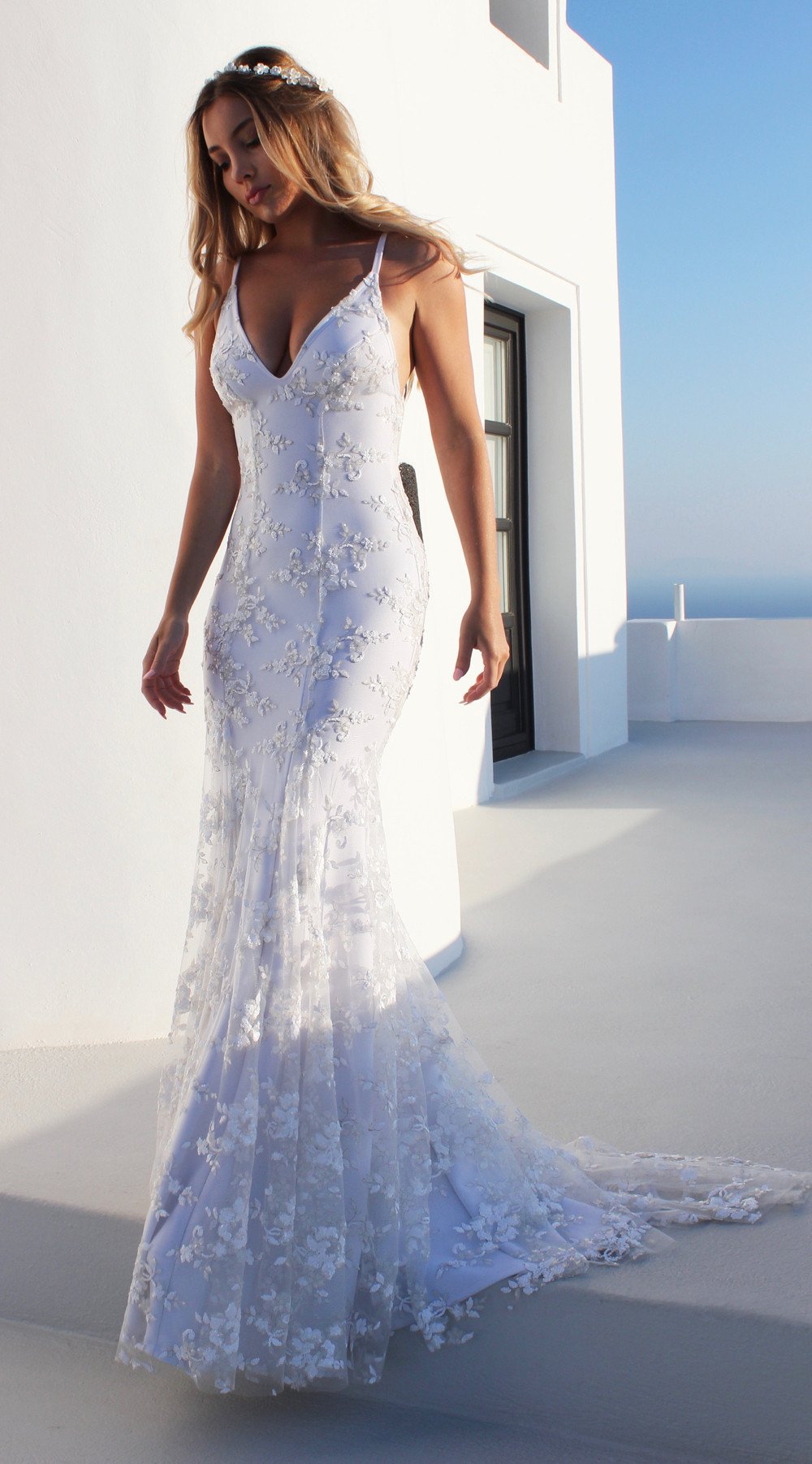 Slouchy Dress Formal Sexy Camisole Gown Wedding Dresses