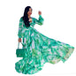 Women's Beach Chiffon Dress Flower Print Fashion Dresses