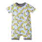 Banana Split Soft Bamboo Shorty Romper for Baby Boys