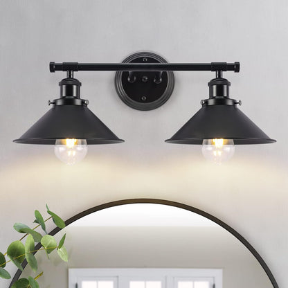 2-3 Matte Black Wall Sconce