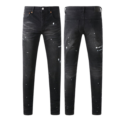 Men's Fashionable Ripped Straight-Leg Pants