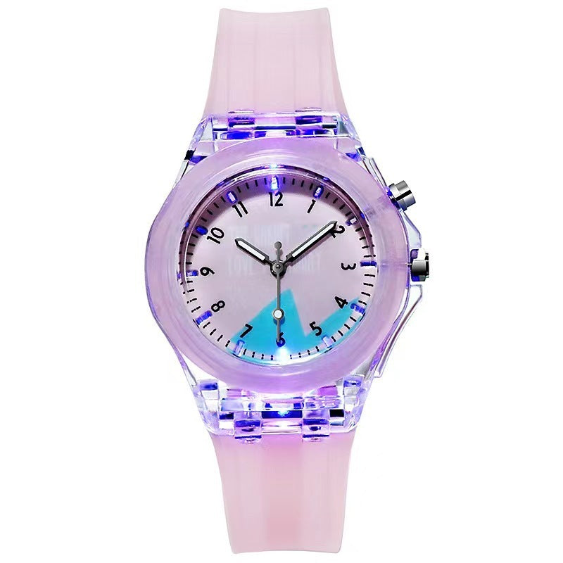 Silicone Cartoon Children's Luminous Fruit Pattern Watch