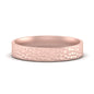Hammered Finish Mens Wedding Band