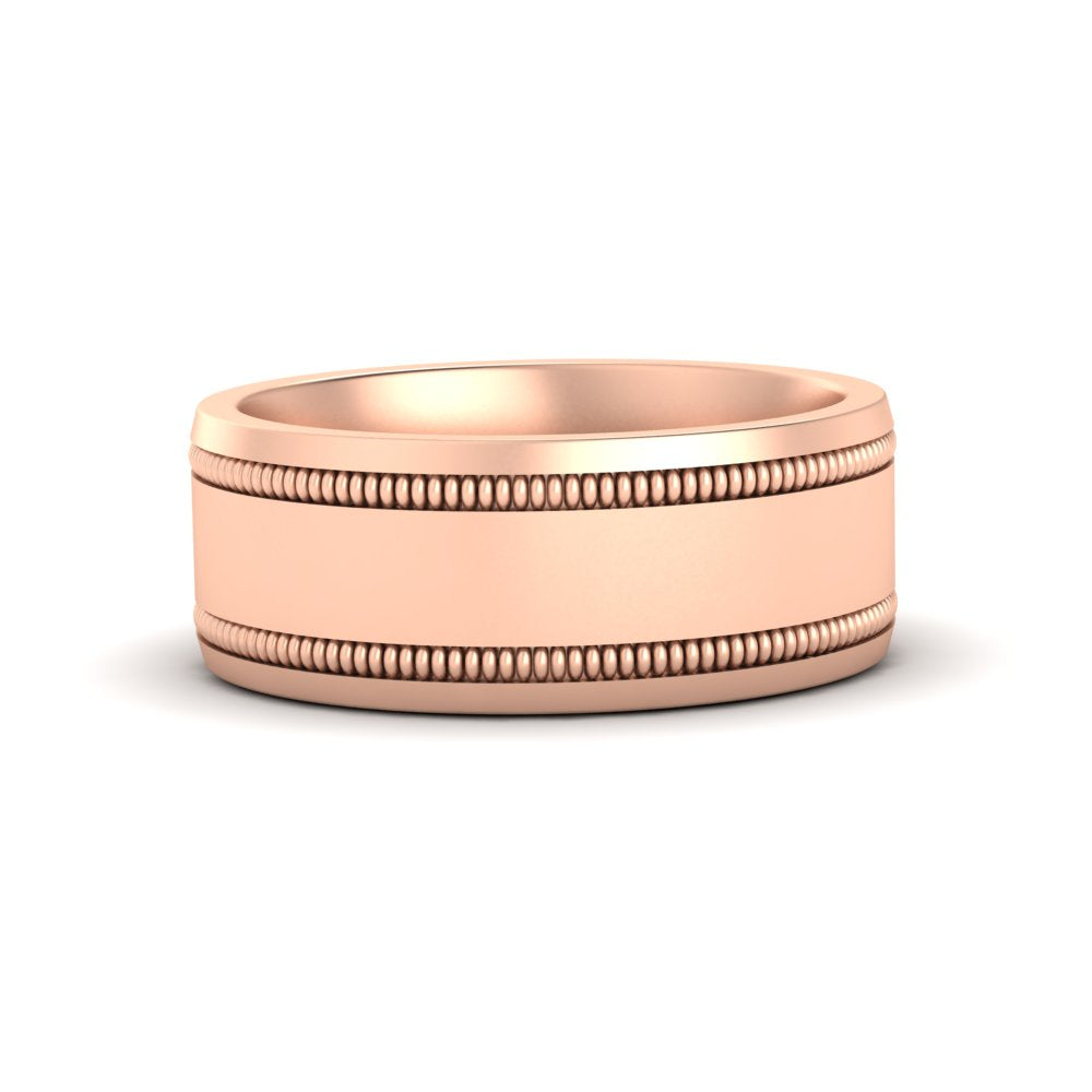 Mens Band Double Milgrain
