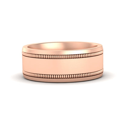 Mens Band Double Milgrain