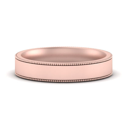 Stepped Edge Comfort Fit Flat Mens Band