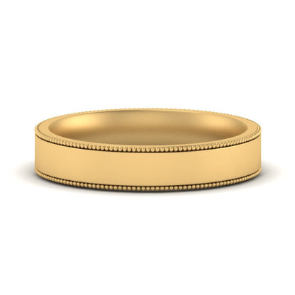 Stepped Edge Comfort Fit Flat Mens Band