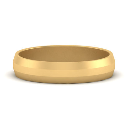 Wedding Band Beveled Edge Matte