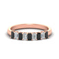 1 Carat Nine Stone Emerald Cut Wedding Band