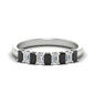 1 Carat Nine Stone Emerald Cut Wedding Band