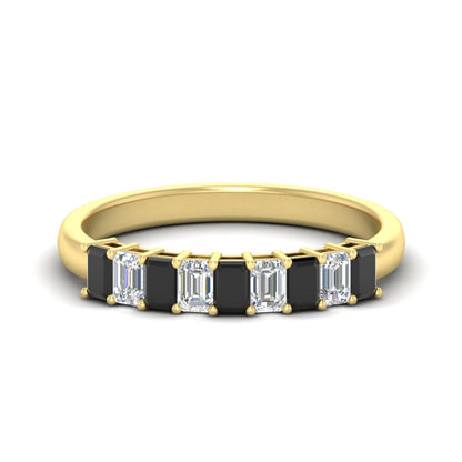 1 Carat Nine Stone Emerald Cut Wedding Band