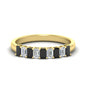 1 Carat Nine Stone Emerald Cut Wedding Band