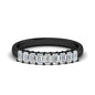1 Carat Nine Stone Emerald Cut Wedding Band