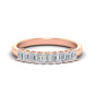 1 Carat Nine Stone Emerald Cut Wedding Band