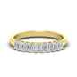 1 Carat Nine Stone Emerald Cut Wedding Band