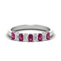 1 Carat Nine Stone Emerald Cut Wedding Band