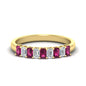 1 Carat Nine Stone Emerald Cut Wedding Band