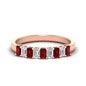 1 Carat Nine Stone Emerald Cut Wedding Band