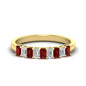 1 Carat Nine Stone Emerald Cut Wedding Band
