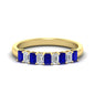 1 Carat Nine Stone Emerald Cut Wedding Band