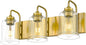 Farmhouse Glass Bathroom Vanity Light Fixture