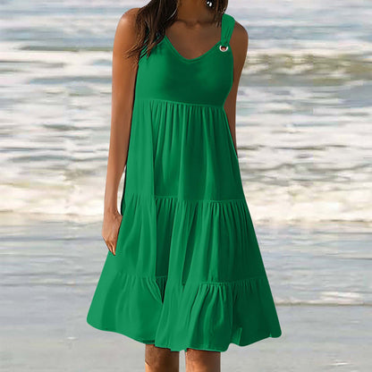 Casual Elegant Stitching Dress Women